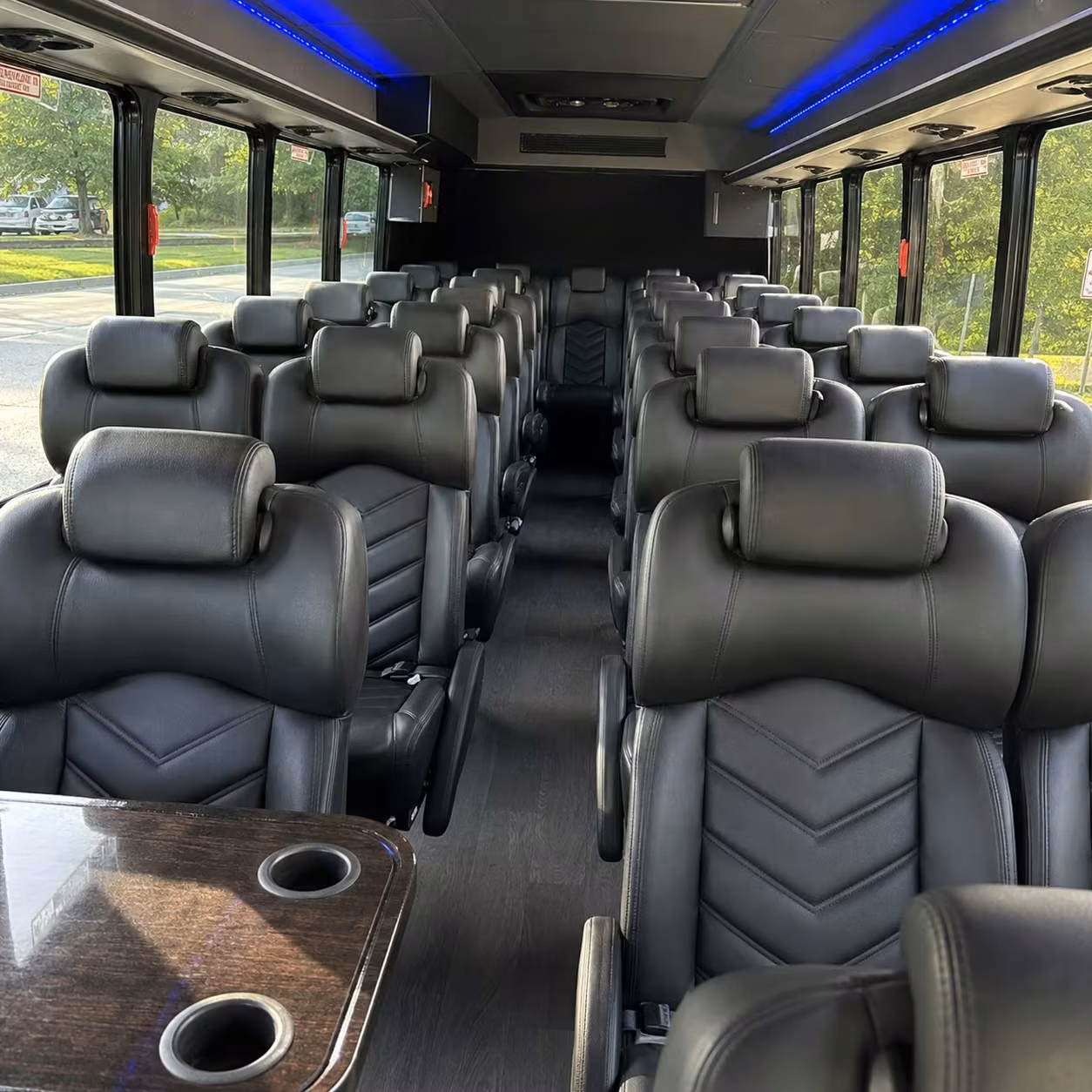 28 passenger minibus interior