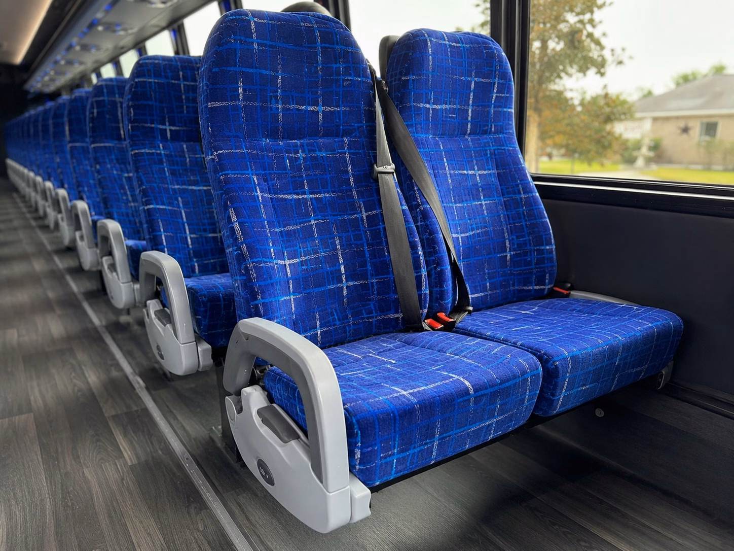 milpitas charter bus rental interior